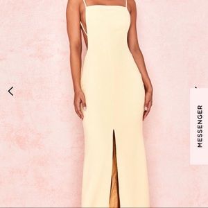 House of CB Yellow Alix Dress